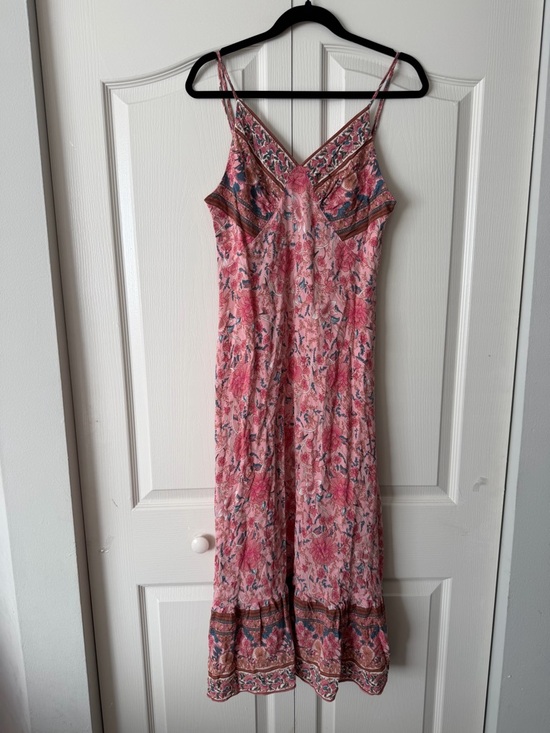 Dresses & Skirts - Pink Floral Boho Slip Dress - Lightweight Summer Dress